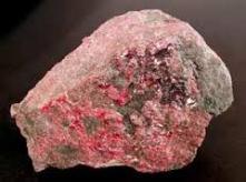 raw cinnabar crystal